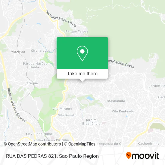 RUA DAS PEDRAS 821 map