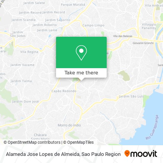 Mapa Alameda Jose Lopes de Almeida