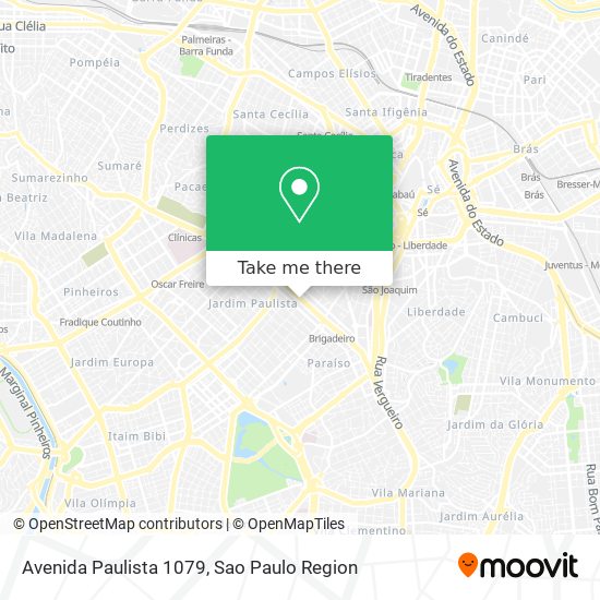 Avenida Paulista 1079 map