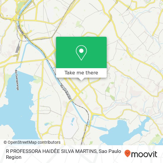 R PROFESSORA HAIDÊE SILVA MARTINS map