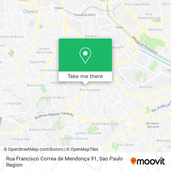 Rua Francisco Correa de Mendonça 91 map