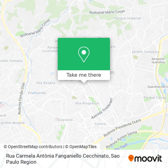 Rua Carmela Antônia Fanganiello Cecchinato map