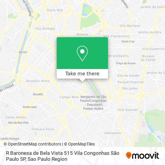 R  Baronesa de Bela Vista  515   Vila Congonhas   São Paulo SP map