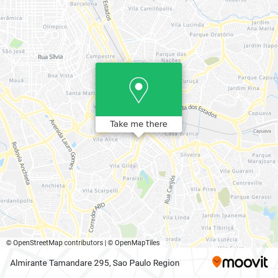 Almirante Tamandare 295 map