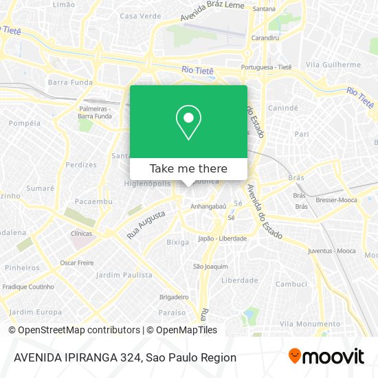 Mapa AVENIDA IPIRANGA 324