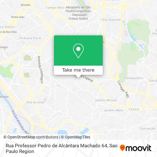 Mapa Rua Professor Pedro de Alcântara Machado 64