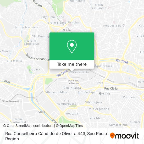 Rua Conselheiro Cândido de Oliveira 443 map