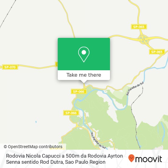 Rodovia  Nicola Capucci a 500m da Rodovia Ayrton Senna sentido Rod Dutra map