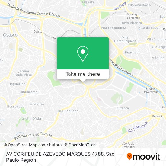AV CORIFEU DE AZEVEDO MARQUES 4788 map