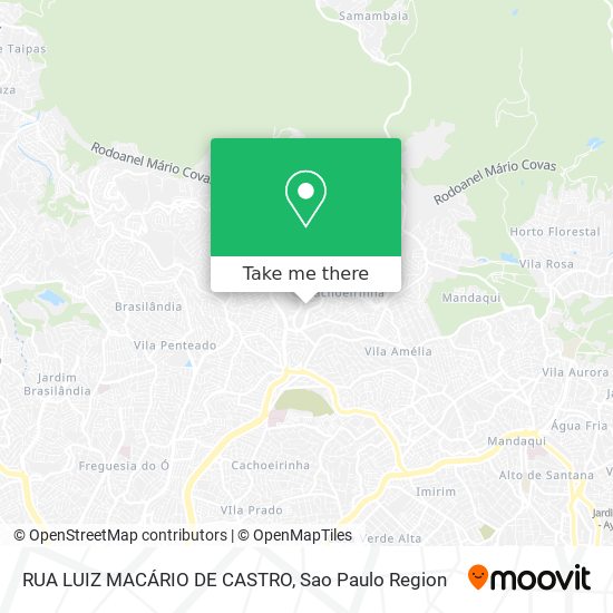 RUA LUIZ MACÁRIO DE CASTRO map