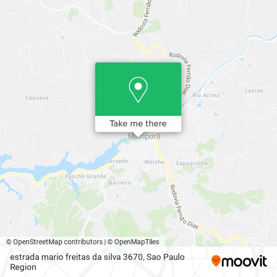 Mapa estrada mario freitas da silva 3670