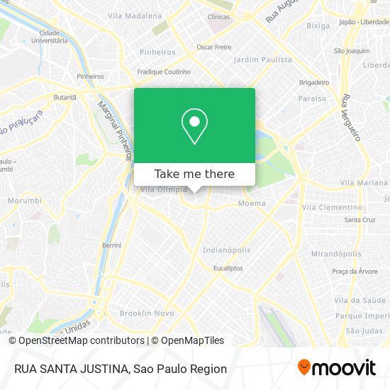 RUA SANTA JUSTINA map