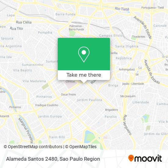 Alameda  Santos 2480 map