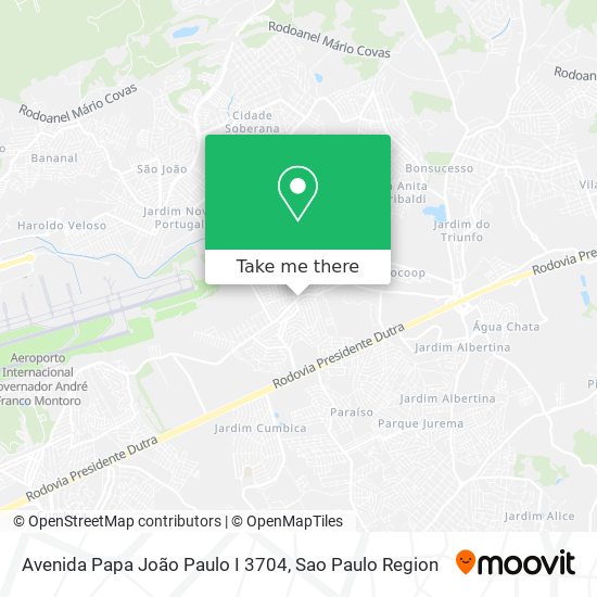 Avenida Papa João Paulo I 3704 map