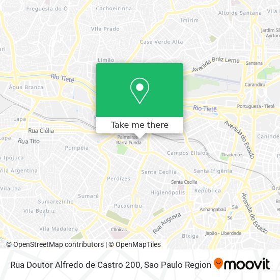 Mapa Rua Doutor Alfredo de Castro 200