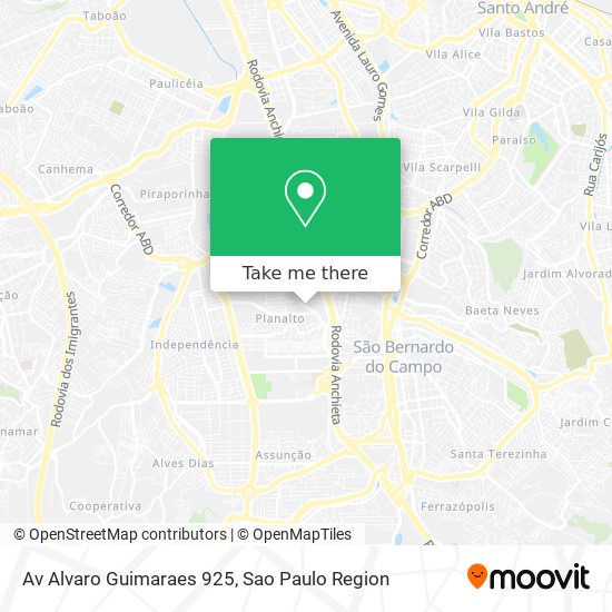 Av Alvaro Guimaraes 925 map