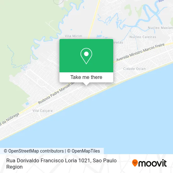 Rua Dorivaldo Francisco Loria 1021 map