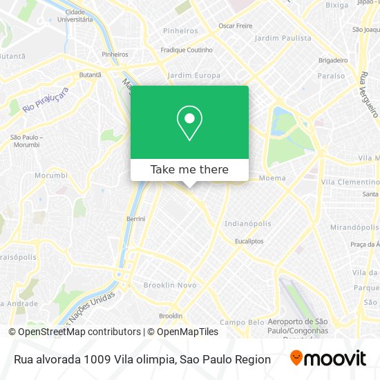 Rua alvorada  1009  Vila olimpia map