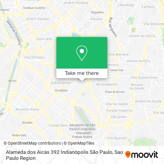 Alameda dos Aicás  392   Indianópolis  São Paulo map