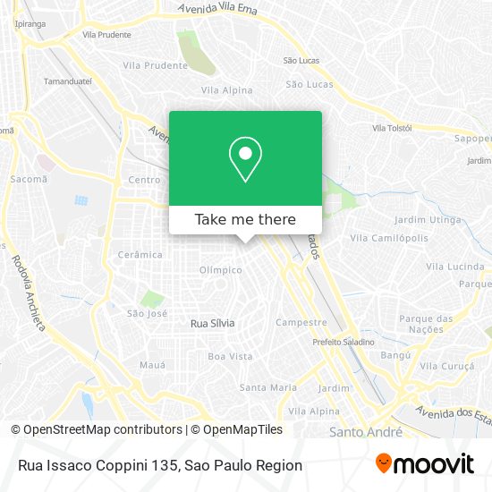 Mapa Rua Issaco Coppini 135