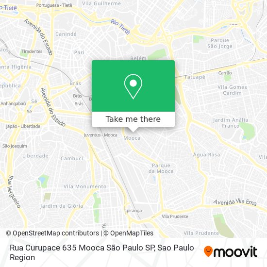 Rua Curupace  635   Mooca   São Paulo   SP map