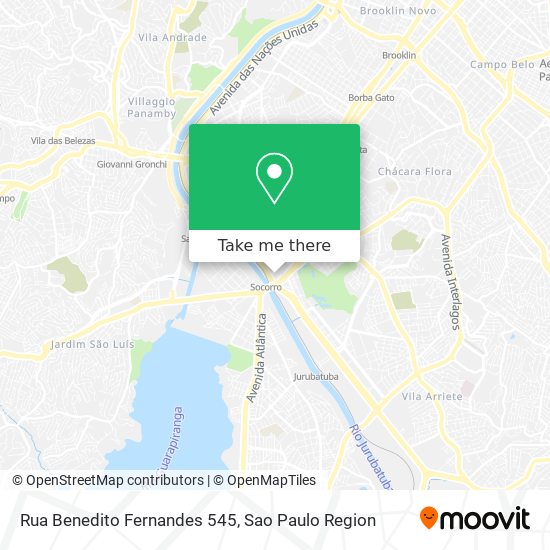 Mapa Rua Benedito Fernandes 545