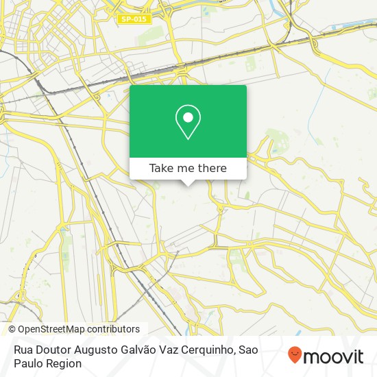 Mapa Rua Doutor Augusto Galvão Vaz Cerquinho