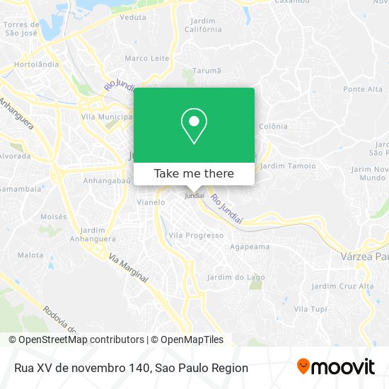 Mapa Rua XV de novembro 140