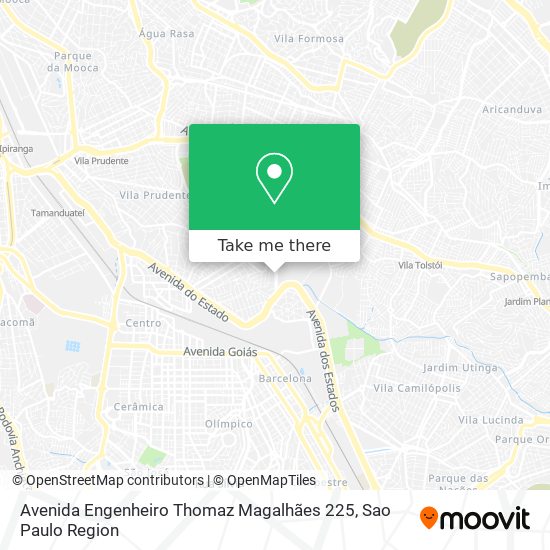 Mapa Avenida Engenheiro Thomaz Magalhães 225