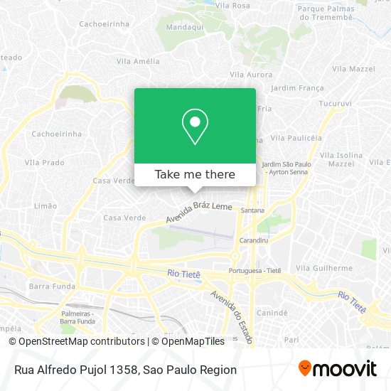 Mapa Rua Alfredo Pujol 1358