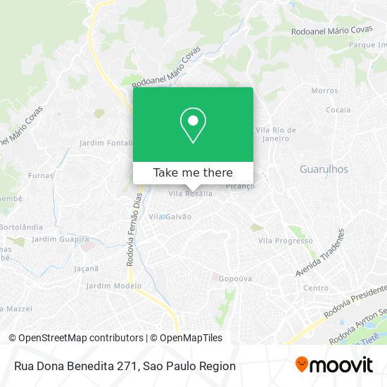 Mapa Rua Dona Benedita 271