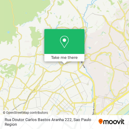 Mapa Rua Doutor Carlos Bastos Aranha 222