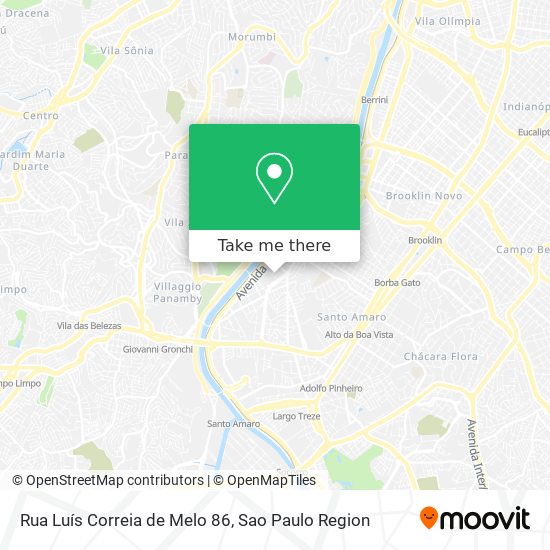Mapa Rua Luís Correia de Melo 86