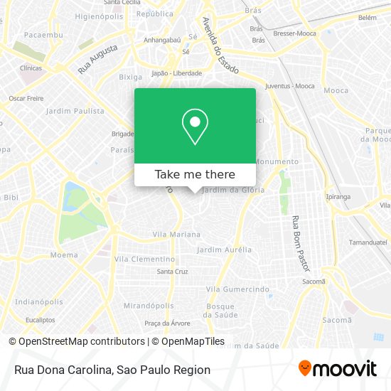 Rua Dona Carolina map