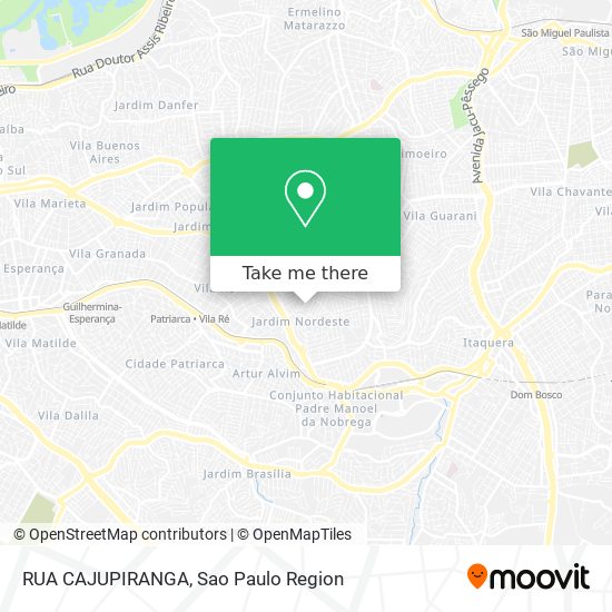 Mapa RUA CAJUPIRANGA