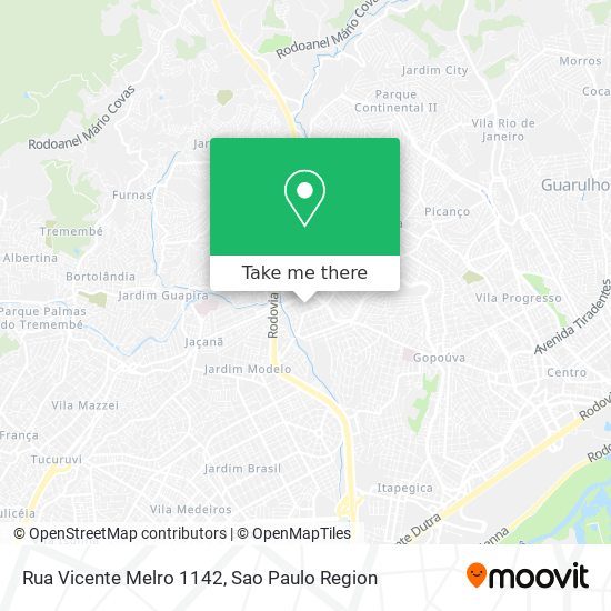 Rua Vicente Melro 1142 map