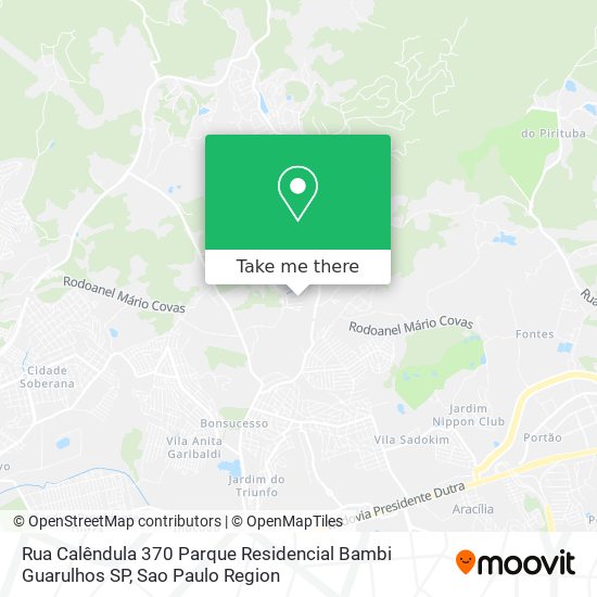 Rua Calêndula  370   Parque Residencial Bambi   Guarulhos   SP map