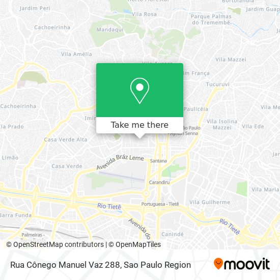 Rua Cônego Manuel Vaz 288 map