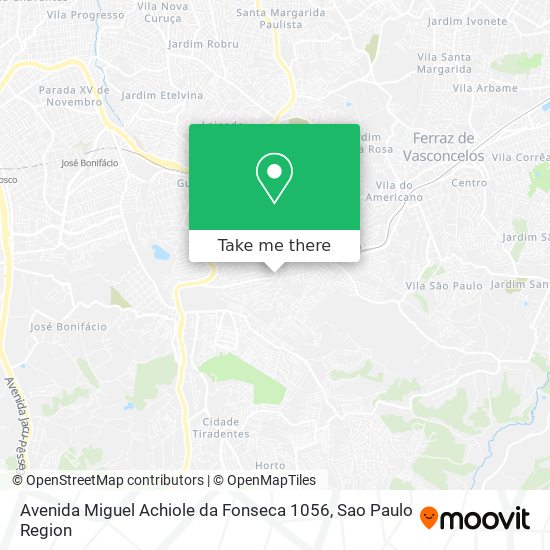 Avenida Miguel Achiole da Fonseca 1056 map