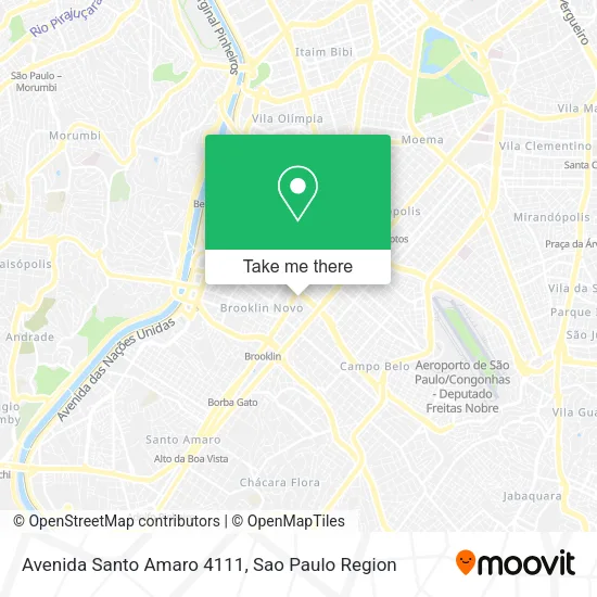Avenida Santo Amaro 4111 map