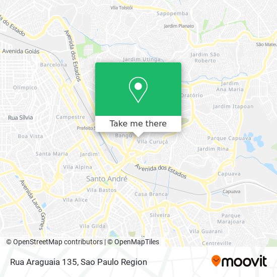 Mapa Rua Araguaia  135