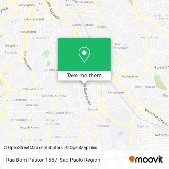 Mapa Rua Bom Pastor  1557