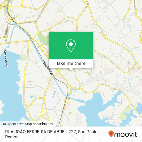 Mapa RUA JOÃO FERREIRA DE ABREU  227