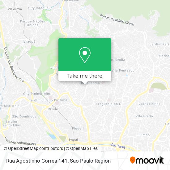 Mapa Rua Agostinho Correa 141