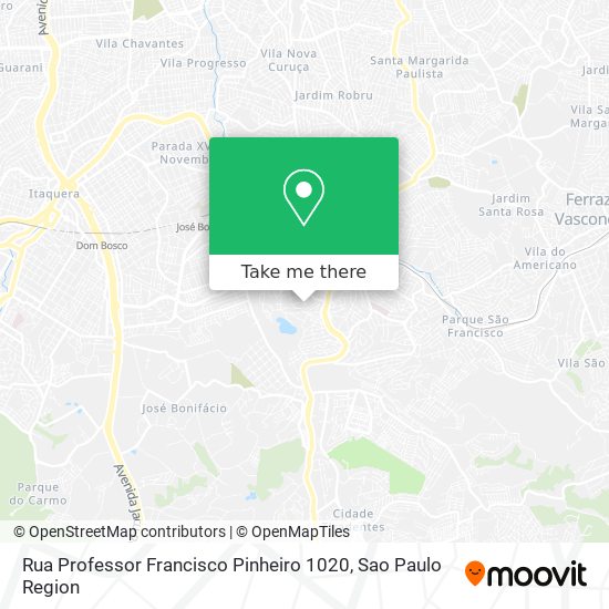Rua Professor Francisco Pinheiro 1020 map