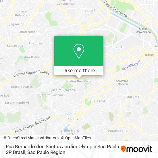 Rua Bernardo dos Santos   Jardim Olympia  São Paulo   SP  Brasil map