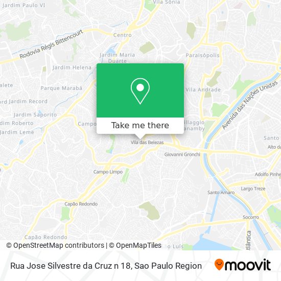 Rua Jose Silvestre da Cruz n 18 map