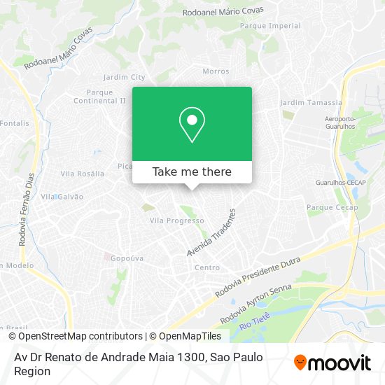 Mapa Av Dr Renato de Andrade Maia  1300