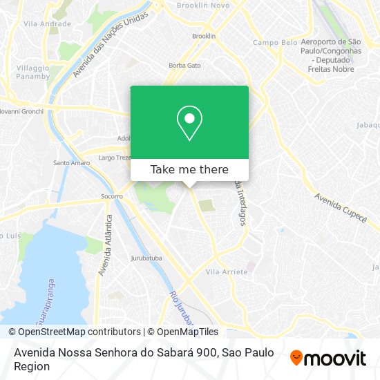 Avenida Nossa Senhora do Sabará 900 map