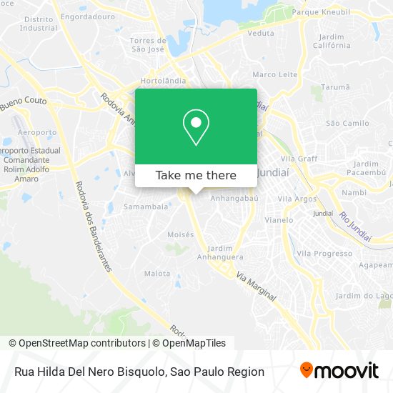 Rua Hilda Del Nero Bisquolo map